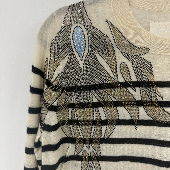 Zadig & Voltaire Miss CP Striped Cashmere Sweater. - Picture 7 of 10